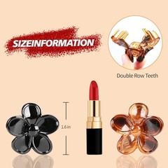 4-Piece Medium Hair Claw Clips for Women-Versatile Small Claw Clips for Thin &