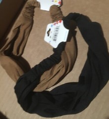 HeadBands 3in1 WIDE cotton jersey U pick Black Navy Tan Burgundy