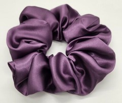 XXL Jumbo Women Charmeuse Cream Satin Scrunchie Elastic Mothers Day Birthday