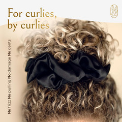 Silk Scrunchies for Women Ponytail Holders – Oversized Mulberry Silk Scrunchies