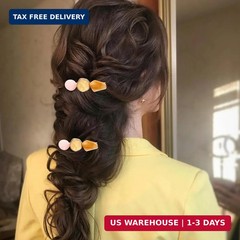 6 Pieces Acrylic Resin Hair Clips for Women Girls Thick Thin Hair Fashion French