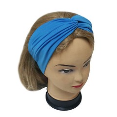 Yoga Headband Stretchable Turban Hairband headwrap for Women Girls Solid Color