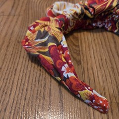 Fly By Night Crown Floral Headband Scrunchie Hair Accessory Artisan Boho Classic