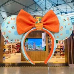 2024 Disney` Parks Orange Bird Ears Loungefly Flower & Garden Headband US Ship