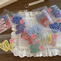 4pcs Academia Hair Clips for Children Cute Polka Dot & Plaid BB Clips Y2K School