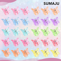 80Pcs 0.6In Mini Butterfly Hair Claw Clips for Girls Women Small Barrettes | 10