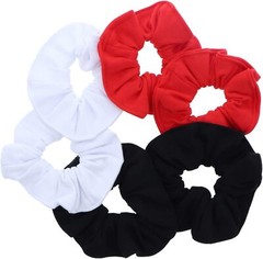 Large Solid Scrunchie – Set of 6