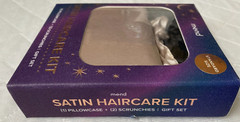 MEND Satin Haircare Kit 1 Standard Size Pillowcase 2 Schrunchies Gift Set NEW