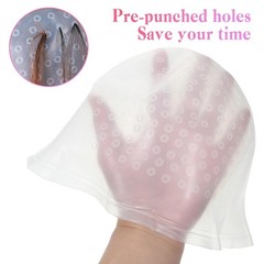 Silicone Highlight Hair Cap Color Set Professional Reusable Highlighting Cap