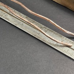 Metal Hair Stick, Hand Textured Copper