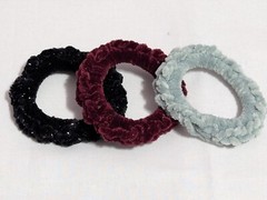 Crochet Velvet Hair ties (Sold Separately)