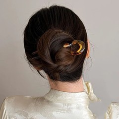 U-Shaped Hair Fork Tortoiseshell Acetate Acrylic Hairpin Fashion Hair Stick
