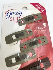 Goody 2010 Small Stay Put Slide Proof Hair Clips Partial Pack of 7