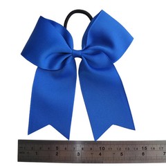 Cheer Bow Hair Bands 6 Inch Large Ponytail Ribbon Girls Headwear 2PCS Set