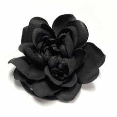 Women Delsol Ponytail Holder Band Bun Flower Floral Pin Hair Tie Made in France