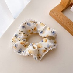 Lace Floral Hair Accessories Set A Scrunchies Ties Headbands Ponytail Women
