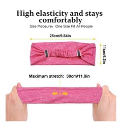 Unisex Headband Sports Running Sweat Head Bands Sweatbands Hair Band for Workout