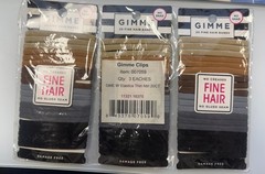 (3 pack) Gimme Ponytail Holder Hair Tie for Fine Hair, Neutral Colors, 20 Ct