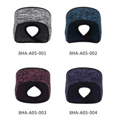 Winter Women’s Ponytail Hole Headband Ears Warmer Hairband Fleece Gym Sweatband