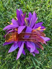 Hawaiian Hibiscus Layered Multicolored Tropical Foam Hair Clip Party Beach Luau