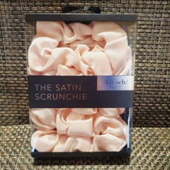 Kitsch Satin Sleep Scrunchies 5 pc in Blush