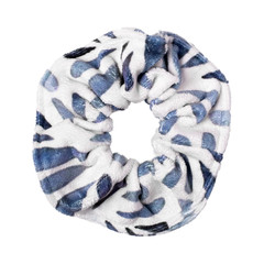 Hairitage Soak It Up Absorbent Microfiber Towel Hair Scrunchie, Cream & Blue, OS