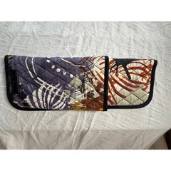 Vera Bradley African Quilted Curling Iron Cover Heat Resistant Travel Case