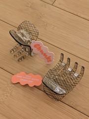 NWT Chunks Ursa Hair Claw Clip in Fishnet Set of 2