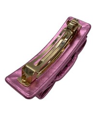 SALVATORE FERRAGAMO Barrette Metallic finish Pink Authentic From Japan