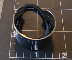 Minimalistic silver classic metal Ponytail holder hair cuff Decorative blin