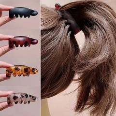4pcs Small Banana Hair Clips Elegant High Ponytail Hairpins Hair Accessories