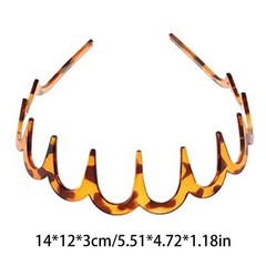 Light Weight Hairband Wavy Hairband For Women Gym Workout Sports Hair Accessory