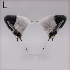 Cute Plush Cat Ear Bow Bell Headband Lolita Fox Ear Headdress Women Girl Masquer