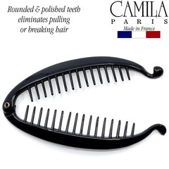 Camila Paris NV138 2 Pack French Extra Small Banana Clip Hair Comb for Fine Hair