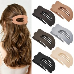 Gift4U Flat Hair Clips for Women, 6 PCS Claw Neutral