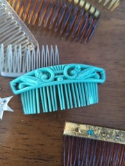 Vintage Hair Side Combs Set Of 25 Some Metal Plastic As Is – Some Broken