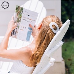 TELETIES – Small Flat Round Clip – Strong Grip, Bendable Teeth, Comfortable Curv