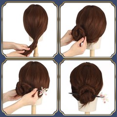 WILLBOND 2 Pieces Chinese Wooden Hair Sticks Retro Wooden Hairpins Japanese
