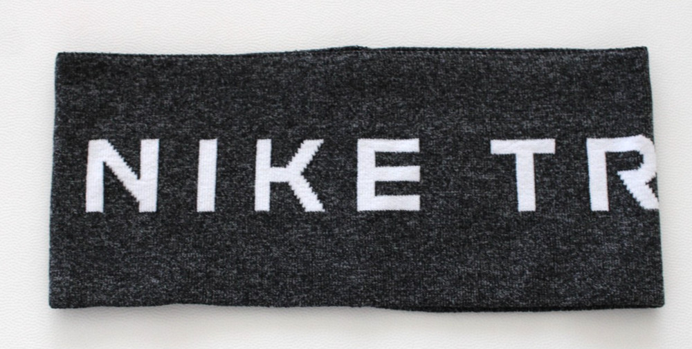 Nike Dri-Fit Trail Knit Headband Adult Black/Gey Heather/White