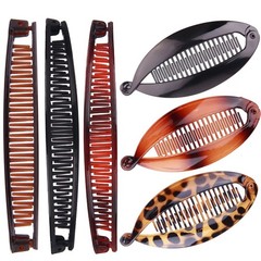 Banana Hair Clips for Women – Classic Fishtail Clincher Combs, Large Double P…