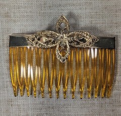KIRKS FOLLY GOLD TONE FLOWER SINGLE HAIR COMB (L110)