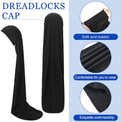 2 Pcs Jumbo Dreadlock Cap Hair Dreads Head Wrap Loc Wraps for Dreads Hair Access