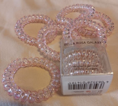 Invisibobble Clear Bella Rosa Galaxy Traceless Hair Ring & Packed Party Pink Lot