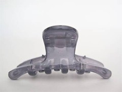 Small blue or gray hair claw clip for fine, thin hair