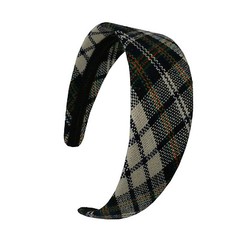 Plaid Wide Headband for Women Girls Fahionsolid Hairband