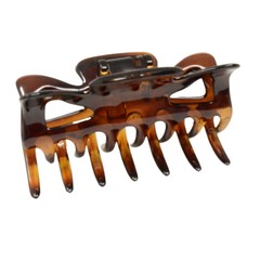 Parcelona French Classic 3″ Medium Celluloid Covered Spring Hair Claw Clip
