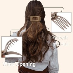 Flat Hair Clips Strong Hold Daily Wear Comfortable Hair Accessories 8-Pack New