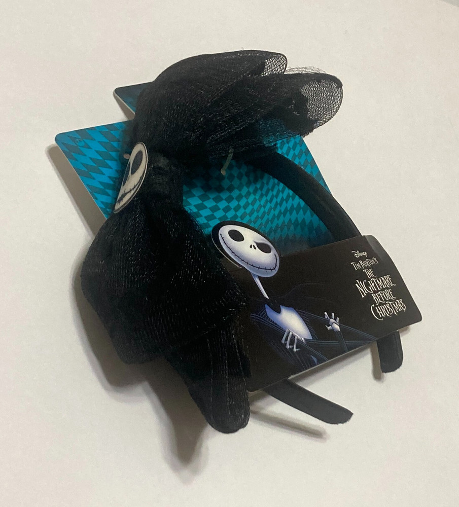 Disney Tim Burton’s The Nightmare Before Christmas Jack Skellington Headband Bow