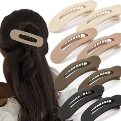 Large Alligator Duck-Billed Hair Clips, Ahoney 8 8 Count (Pack of 1), Neutral