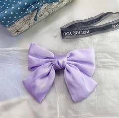 Big Bow Hair Clip Satin Barrette Hairpin Solid Color Baby Girls Hair Accessories